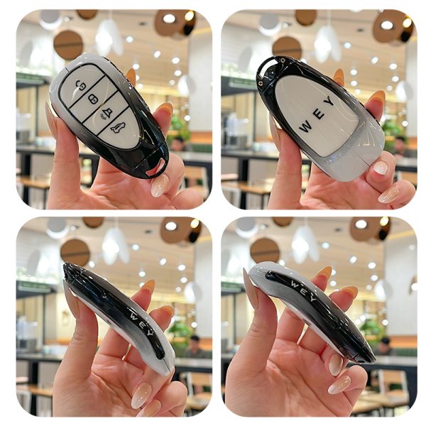 Zinc Alloy Car Key Case Cover For WEY Coffee 01 Blue Mountain High Mountain Dream Latte dht phev Wey Brand New Energy accessories