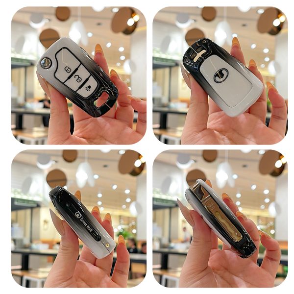 Zinc Alloy Car Key Case Cover For Great Wall Haval Hover H1 H3 H5 H6 Remote Protection Cover Bag Shell Keychain Ring Holder Accessories