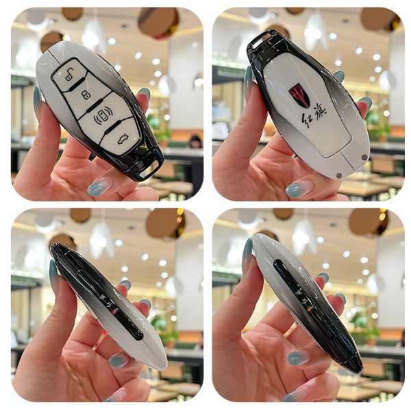 Zinc Alloy Car Key Case Cover For FAW Hongqi H9 H5 HS5 HS7 H7 L5 HS3 L9 Protector Accessories