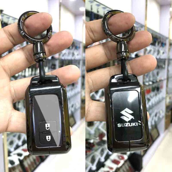 Zinc Alloy Car Key Case Cover For Suzuki Sierra Jimny Swift Embona Spacia Wagon r Ertiga Remote Key Case Key Holder Car Accessories