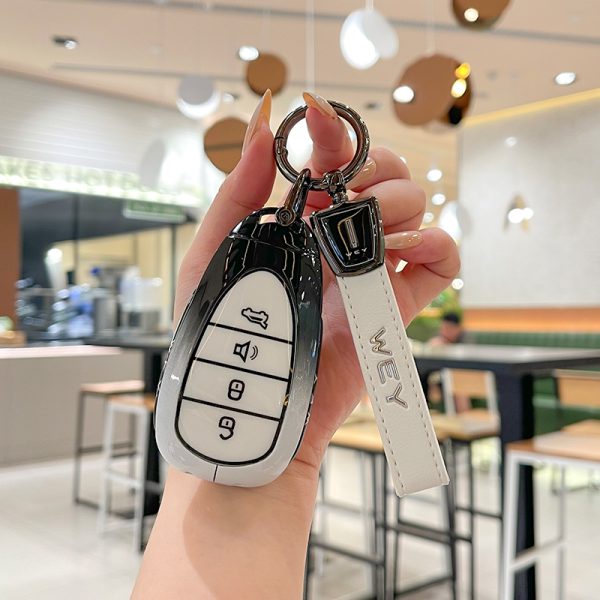 Zinc Alloy Car Key Case Cover For WEY Coffee 01 Blue Mountain High Mountain Dream Latte dht phev Wey Brand New Energy accessories