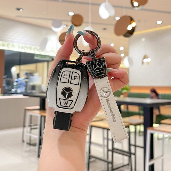 Zinc Alloy Car Key Case Cover For Mercedes Benz E C S GLC S EQE EQS  Class E200 E400 E63 W213 S550 S560 C260 A200 CLS CLA GL R SLK AMG A B C Key Shell Protector