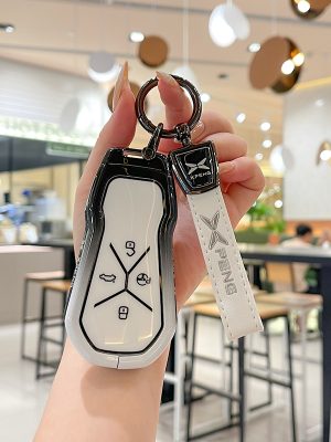 Zinc Alloy Car Key Case Cover For Xiaopeng Xpeng G9 P7 P5 G3 G3i 460 P7 520  ew Energy Keychain Key Shell Auto Accessories