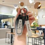 Zinc Alloy Car Key Case Cover For Chery ICar 03 ICAR03 AIQAR EQ7 EQ5 EQ3 Remote Cover Shell Keychain Key Ring Holder Accessories