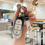 Zinc Alloy Car Key Case Cover For Lixiang LEADING IDEAL L7 L8 L9 MAX Li Auto Key Case Smart Remote Holder Keychain Bag Protection Shell Cover Car Accessories