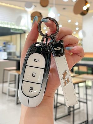 Zinc Alloy Car Key Case Cover For Lixiang LEADING IDEAL L7 L8 L9 MAX Li Auto Key Case Smart Remote Holder Keychain Bag Protection Shell Cover Car Accessories