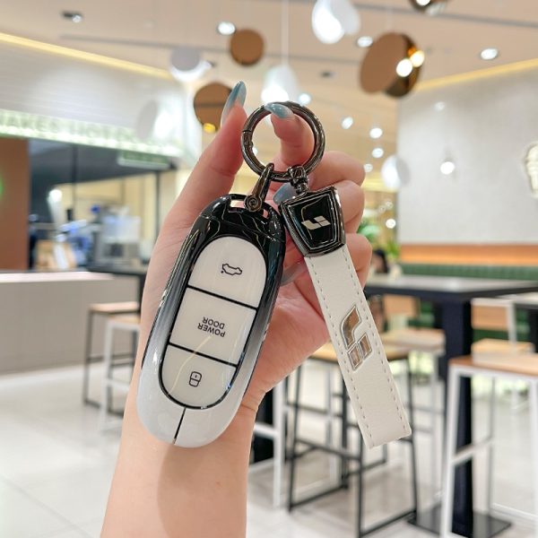 Zinc Alloy Car Key Case Cover For Lixiang LEADING IDEAL L7 L8 L9 MAX Li Auto Key Case Smart Remote Holder Keychain Bag Protection Shell Cover Car Accessories