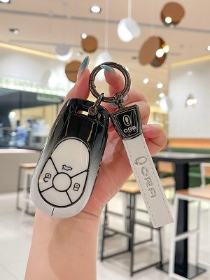 Zinc Alloy Car Key Case Cover For GWM Great Wall ORA R1 R2 Good Cat White Cat IQ GT Remote Cover Shell Keychain Accessories