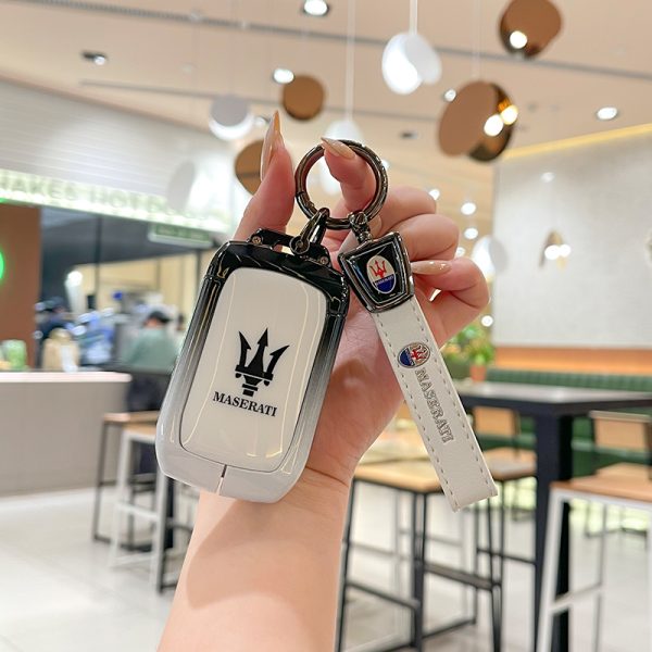 Zinc Alloy Car Key Case Cover For Maserati Levante Ceo Levante Ghibli Quattroporte GT Granturismo GranCabrio Grecale 2022 2023 Accessories