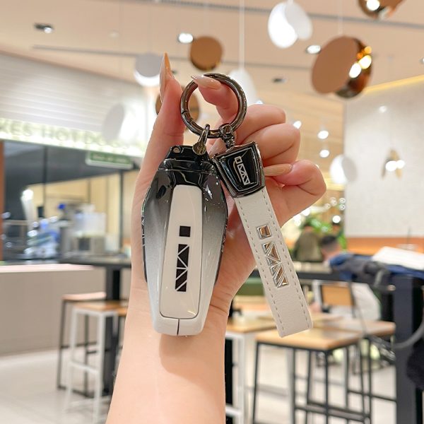 Zinc Alloy Car Key Case Cover For Chery ICar 03 ICAR03 AIQAR EQ7 EQ5 EQ3 Remote Cover Shell Keychain Key Ring Holder Accessories