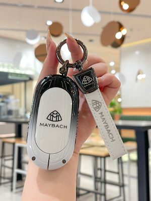 Zinc Alloy Car Key Case Cover For AMG Mercedes Benz Brabus Maybach W221 W212 W463 C/E/S/G C S Class W223 W206 S260L S350L for Maybach S480 S580 Remote Car Key Case Cover