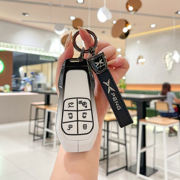 Zinc Alloy Car Key Case Cover For Xiaopeng Xpeng G9 P7 P5 G3 G3i 460 P7 520  ew Energy Keychain Key Shell Auto Accessories