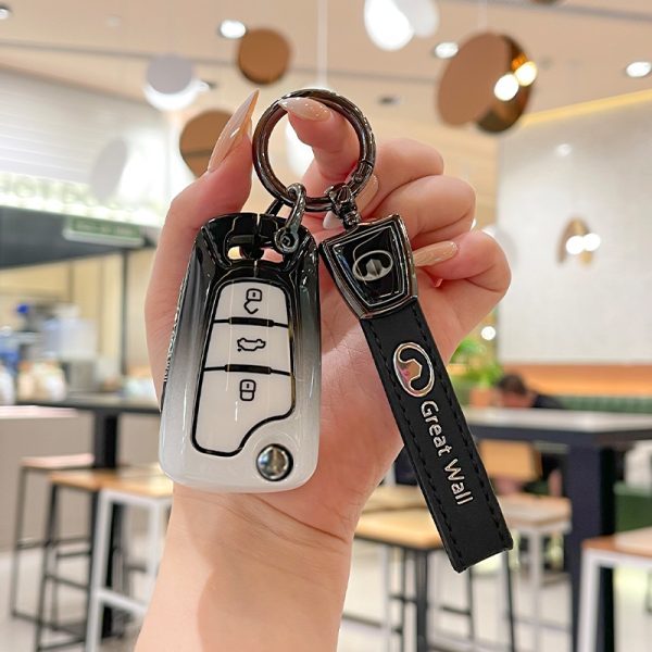 Zinc Alloy Car Key Case Cover For Great Wall Haval Hover H1 H3 H5 H6 Remote Protection Cover Bag Shell Keychain Ring Holder Accessories