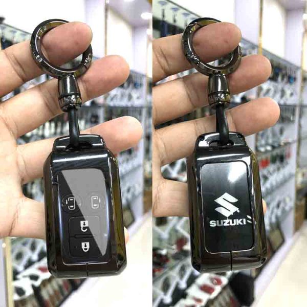 Zinc Alloy Car Key Case Cover For Suzuki Sierra Jimny Swift Embona Spacia Wagon r Ertiga Remote Key Case Key Holder Car Accessories