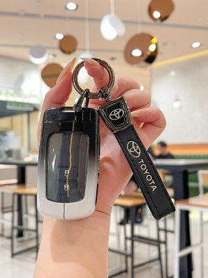 Zinc Alloy Car Key Case Cover For Toyota Camry Crown Majesta Highlander Land Cruiser Prado Kluger Mark X Corolla Camry RAV4 Highlander Auris CHR Avalon Land Cruiser Reiz Avalon Previa Alphard Prius