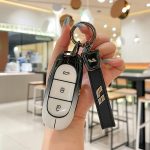 Zinc Alloy Car Key Case Cover For Lixiang LEADING IDEAL L7 L8 L9 MAX Li Auto Key Case Smart Remote Holder Keychain Bag Protection Shell Cover Car Accessories