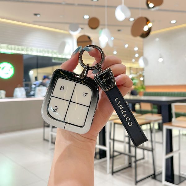 Zinc Alloy Car Key Case Cover For LYNK&CO 05 08 09 01 06 02 03 LYNK CO Remote Cover Shell Keychain Holder Fob Auto Accessories