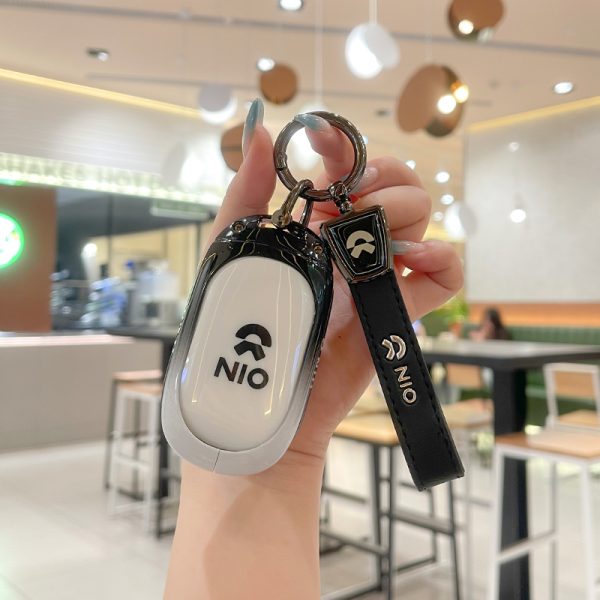 Zinc Alloy Car Key Case Cover For  Nio ET7 ET5 2022 2023 2024 for Weilai NIO ES6 ES8 EC6 ET7 Auto Key Fob Shell Keychain