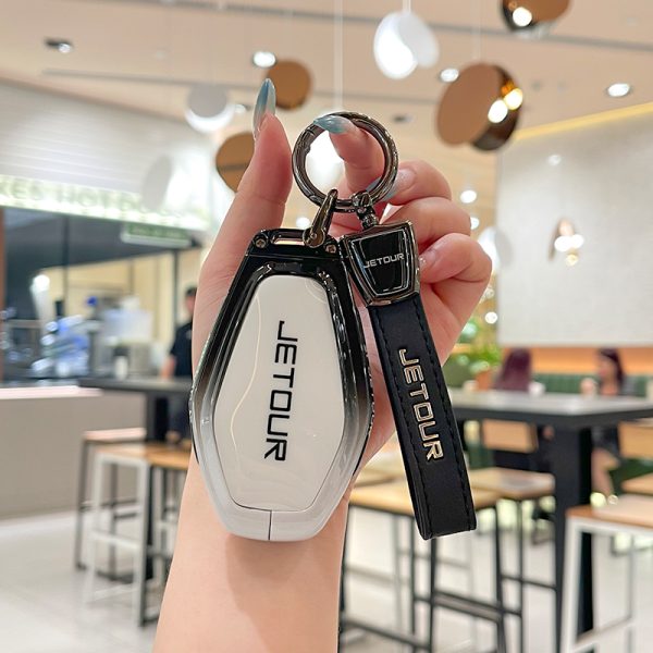 Zinc Alloy Car Key Case Cover For Chery Jetour T2 Traveler DASHING X-1 Plus DTC Jetour 2022 2023 For JETOUR X70 X70plus X70m X90plus X95pro