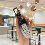 Zinc Alloy Car Key Case Cover For GWM Great Wall ORA R1 R2 Good Cat White Cat IQ GT Remote Cover Shell Keychain Accessories