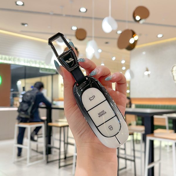 Zinc Alloy Car Key Case Cover For Lixiang LEADING IDEAL L7 L8 L9 MAX Li Auto Key Case Smart Remote Holder Keychain Bag Protection Shell Cover Car Accessories