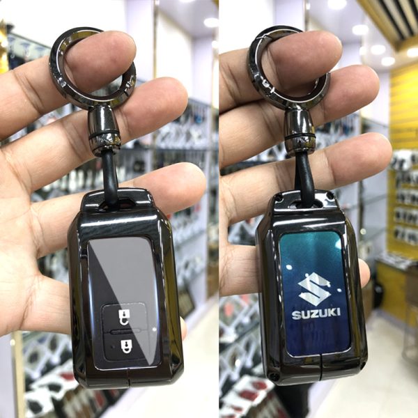 Zinc Alloy Car Key Case Cover For Suzuki Sierra Jimny Swift Embona Spacia Wagon r Ertiga Remote Key Case Key Holder Car Accessories