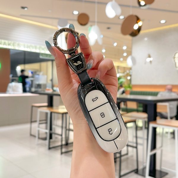 Zinc Alloy Car Key Case Cover For Lixiang LEADING IDEAL L7 L8 L9 MAX Li Auto Key Case Smart Remote Holder Keychain Bag Protection Shell Cover Car Accessories