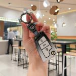 Zinc Alloy Car Key Case Cover For VW Volkswagen Polo Tiguan Passat B5 B6 B7 B8 Golf 4 5 6 7 8 MK6 Jetta Lavida MK7 Mk2 GTI ID 4 Seat Leon Mk4 Cupra Formentor Magotan MK8 ID.3 ID.4 Cupra Auto Interior Accessories