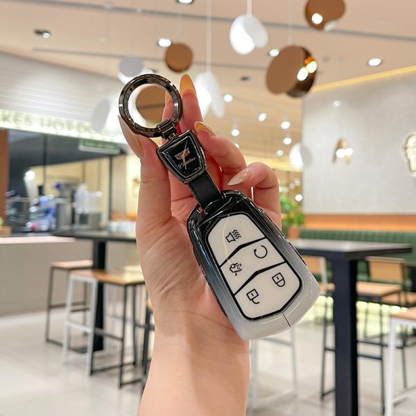 Zinc Alloy Car Key Case Cover For Cadillac CT4 CT5 ATS CT6 CTS DTS XT5 Escalade ESV SRX STS XTS XT4 28T ELR Car Key Accessoires