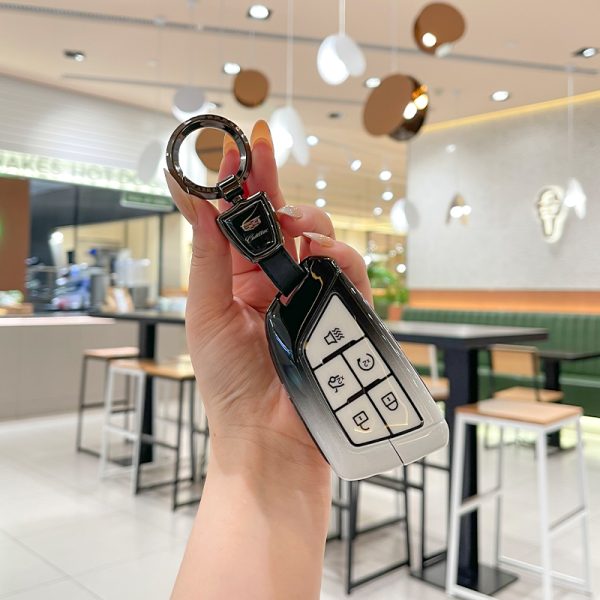 Zinc Alloy Car Key Case Cover For Cadillac CT4 CT5 ATS CT6 CTS DTS XT5 Escalade ESV SRX STS XTS XT4 28T ELR Car Key Accessoires