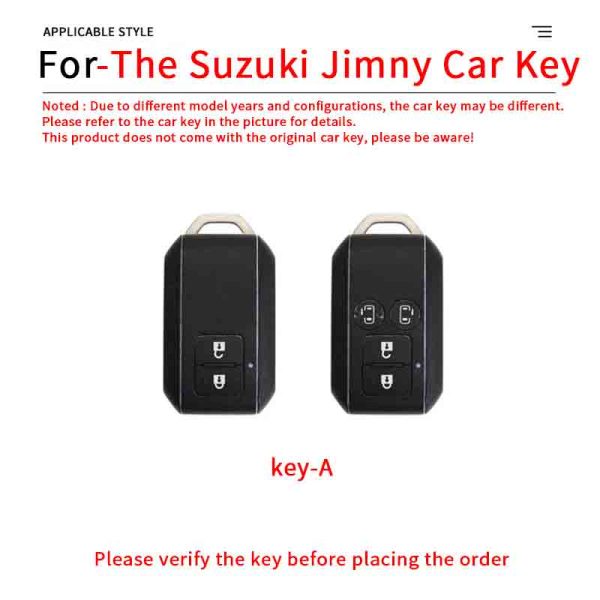 Zinc Alloy Car Key Case Cover For Suzuki Sierra Jimny Swift Embona Spacia Wagon r Ertiga Remote Key Case Key Holder Car Accessories