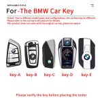 Zinc Alloy Car Key Case Cover for BMW X1 X3 X4 X5 X7 F10 F15 F16 F20 F30 F18 F25 M3 M4 M5 M6 X6 F16 G30 I7 G07 LCI XM U11 1 3 5 7 Series G11 G12 G31 G32 I8 I12 I15 G01 G02 G05 G07 F48 F39 520 525 f30 118i 218i 320i Car Accessories