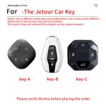 Zinc Alloy Car Key Case Cover For Chery Jetour T2 Traveler DASHING X-1 Plus DTC Jetour 2022 2023 For JETOUR X70 X70plus X70m X90plus X95pro