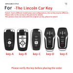 Zinc Alloy Car Key Case Cover For Lincoln MKZ MKC MKX Corsair Nautilus Aviator Navigator Continental