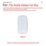 Zinc Alloy Car Key Case Cover For Geely Galaxy L7 2023 L6 MAX 1.5T Plus AIR PRO KeyChain Shell Remote Protection Cover Holder Accessories