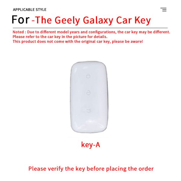 Zinc Alloy Car Key Case Cover For Geely Galaxy L7 2023 L6 MAX 1.5T Plus AIR PRO KeyChain Shell Remote Protection Cover Holder Accessories