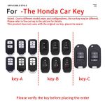 Zinc Alloy Car Key Case Cover For Honda Accord Civic Vezel City CR-V HR-V HRV BRV BR-V Crider Jazz Jade Odyssey 2/3button Accessories