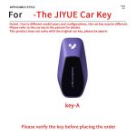 Zinc Alloy Car Key Case Cover For JiYue JIDU ROBO-01 Max Performance Key Case Key Chains Car Accessories