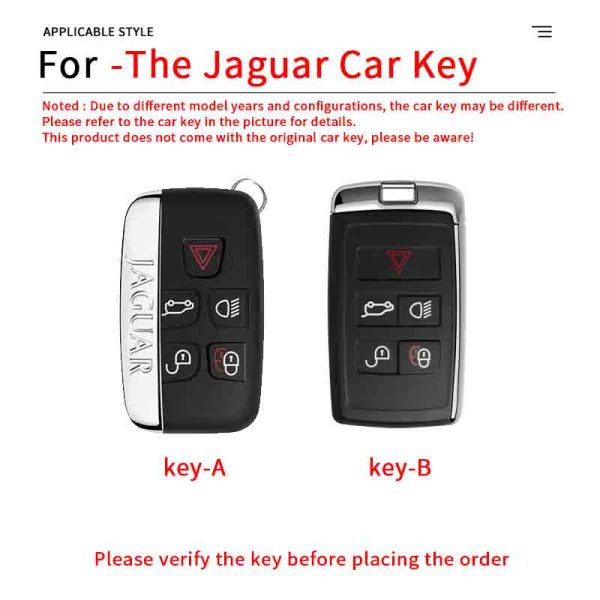 Zinc Alloy Car Key Case Cover For Jaguar XF XJ XE XJL XF for Land Rover Range Rover Sport Evoque Freelander Auto Key Shell