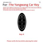 Zinc Alloy Car Key Case Cover For BYD YangWang U8 U9 Remote Protection Cover Bag Shell Keychain Ring Holder Accessories