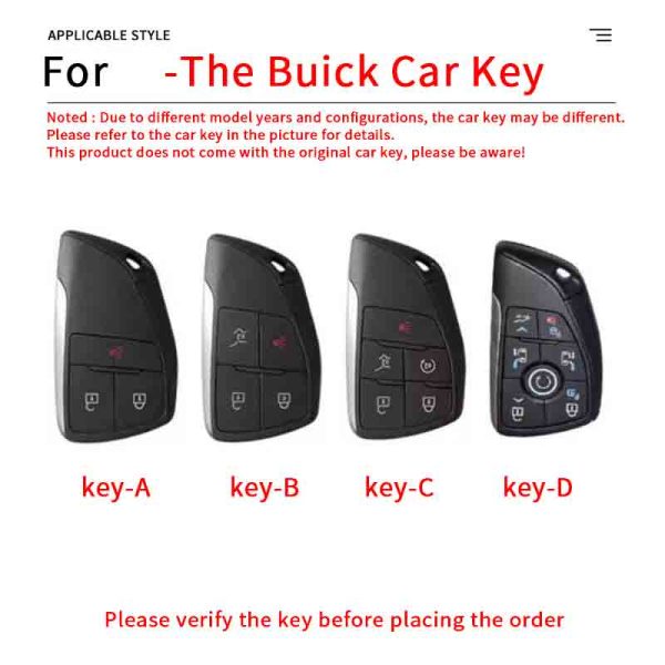 Zinc Alloy Car Key Case Cover For Buick ENVISION S Plus Avenir GL8 Century for Chevrolet Tahoe Suburban for GMC Yukon