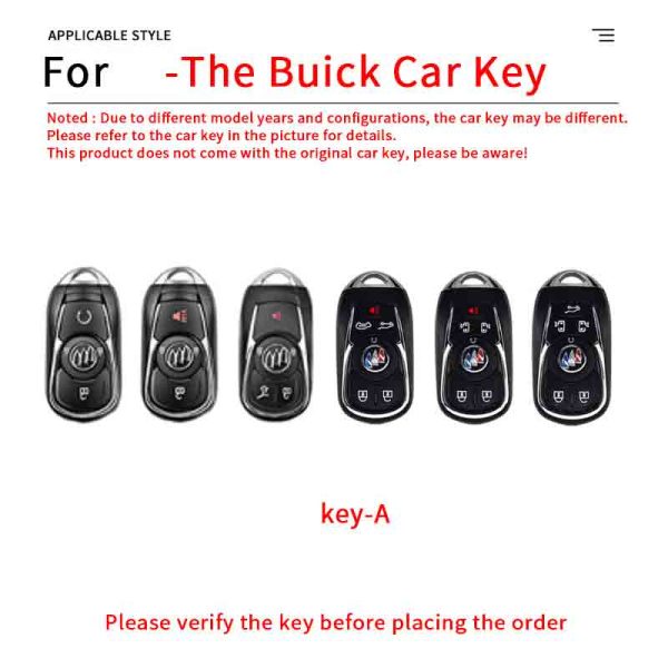 Zinc Alloy Car Key Case Cover For Buick Regal Encore Enclave Envision LaCrosse VERANO ENCORE GX GL6 Opel Vauxhall Astra K Corsa E Protective Keyless Auto Accessories