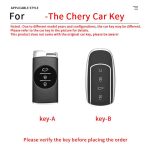 Zinc Alloy Car Key Case Cover For Chery Tiggo 8 Pro 8plus Arrizo 5 Pro Gx 5x eQ7 Chery Tiggo 7 Pro Max 2020  Omoda 5 C5 Modod Accessories Car-Styling Keychain