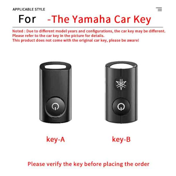 Zinc Alloy Car Key Case Cover For YAMAHA XMax 125 250 309 300 400 Tricity NMAX 125 Tmax Tech Max Silicone Remote Key Cover Case Key Keychain