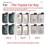 Zinc Alloy Car Key Case Cover For Toyota Camry Crown Majesta Highlander Land Cruiser Prado Kluger Mark X Corolla Camry RAV4 Highlander Auris CHR Avalon Land Cruiser Reiz Avalon Previa Alphard Prius