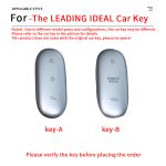 Zinc Alloy Car Key Case Cover For Lixiang LEADING IDEAL L7 L8 L9 MAX Li Auto Key Case Smart Remote Holder Keychain Bag Protection Shell Cover Car Accessories