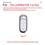 Zinc Alloy Car Key Case Cover For LEAPMOTOR C11 C01 Key Case Alcantara 100% Automotive Accessories Modification Parts Car Interior Decoration