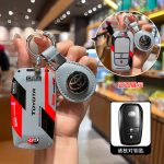 Fashion ABS Car Remote Key Case Cover For  Toyota Corolla Prius Camry CHR C-HR RAV4 Altis Land Cruiser Prado Highland Hilux Fortuner Crown Alphard PREVIA Voxy Noah Esquire Vellfire Harrier Keyless