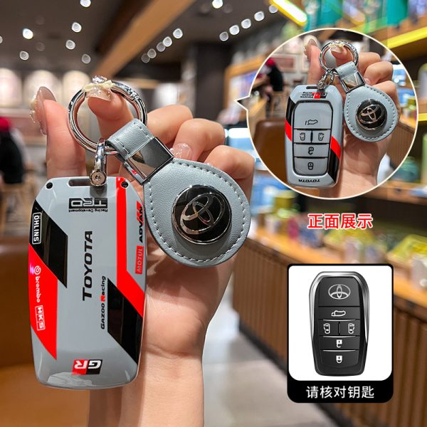 Fashion ABS Car Remote Key Case Cover For  Toyota Corolla Prius Camry CHR C-HR RAV4 Altis Land Cruiser Prado Highland Hilux Fortuner Crown Alphard PREVIA Voxy Noah Esquire Vellfire Harrier Keyless