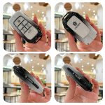 Zinc Alloy Car Key Case Cover For Toyota RAV4 Crown Hilux Fortuner Camry Land Cruiser Prado CHR Corolla RAV4 Highlander C-HR Prius Protect Shell Accessories